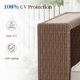 thumbnail image 5 of Bonzy Home Outdoor Wicker Sofa Set, Rattan Patio Conversation Sets - 6 Seater L-Shaped Wicker Sofa with Thick Cushions and Corner Seating, Beige, 5 of 7