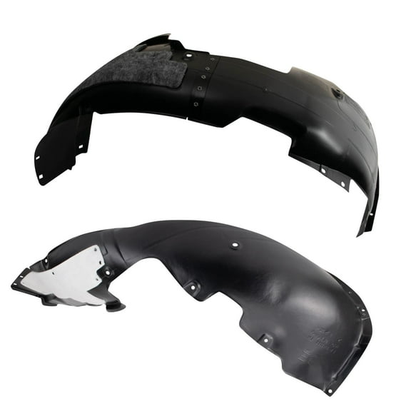 TRQ Inner Fender Liner Set Compatible with 2017-2018 Hyundai Elantra BDA14481