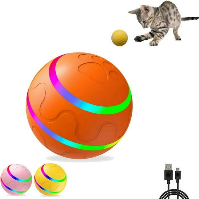 Dog Ball Toys Durable Motion Activated Automatic Rolling Ball Toys for Puppy/Small/Medium Dogs