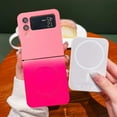 thumbnail image 4 of Gradient Magnetic for Samsung Galaxy Z Flip 3 5G Phone Case, Compatible with MagSafe, Upgraded Camera Lens Film Protection Shockproof Matte Cases for Galaxy Z Flip 3 6.7"(Rose Pink), 4 of 13