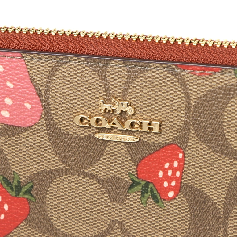 Coach Women's Long Zip Around Wallet in Signature Canvas