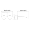 thumbnail image 2 of VOUZZA Sunglasses Vintage Double Bridge Classic Aviator Style UV Protection Eyewear Men Women, 2 of 5