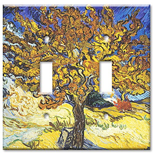 Art Plates - Van Gogh: Mulberry Tree Switch Plate - Double Toggle