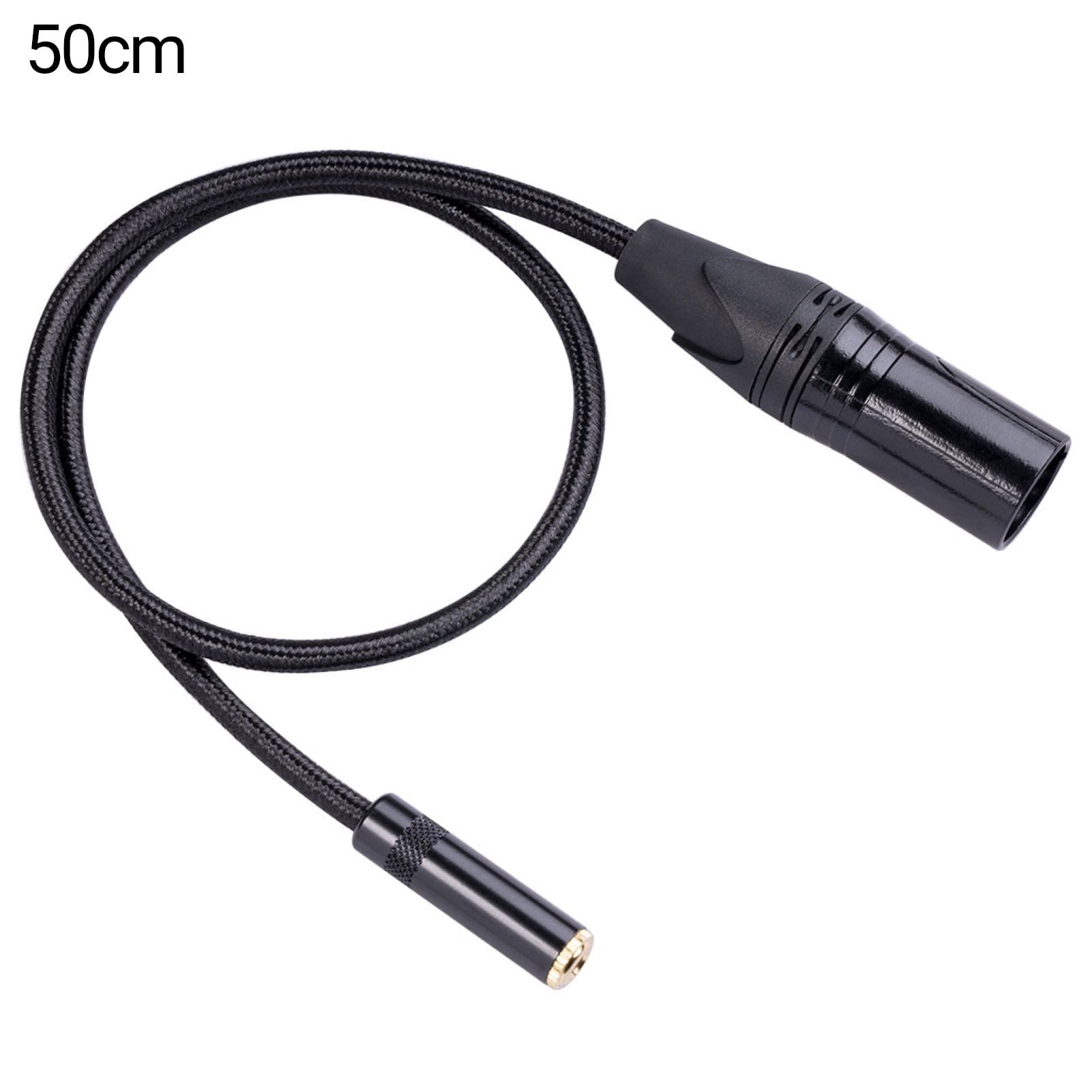 Audio Cable Antiinterference Aluminium Alloy 3.5mm Female to 3 Pin XLR