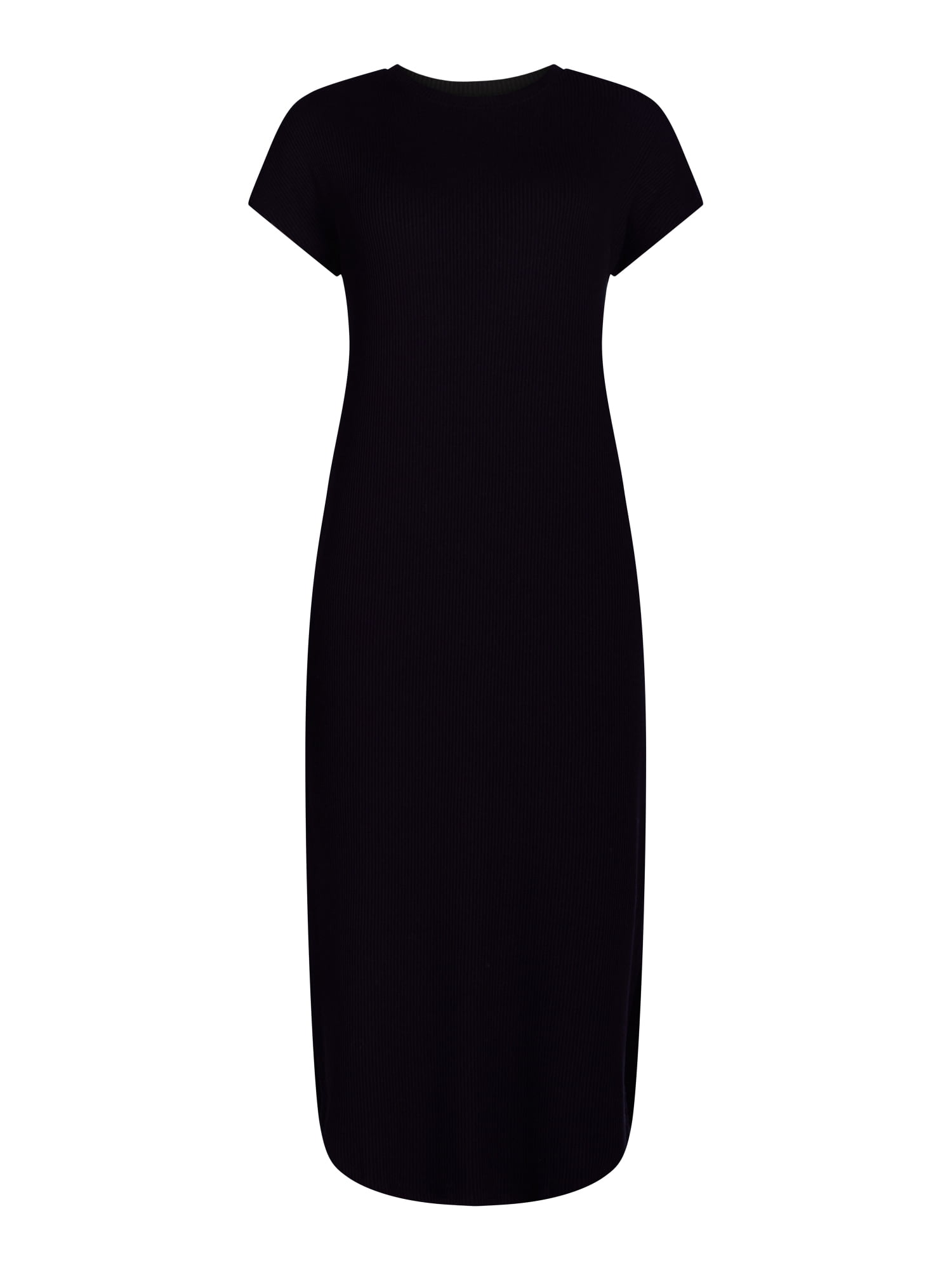 Time and Tru Women's and Women's Plus Rib Maxi Dress with Short Sleeves, Sizes XS-4X