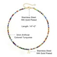 thumbnail image 5 of Yoosteel Colliers Initiaux pour Filles Femmes, Collier Boho Perlé Fait Main Collier Ras du Cou Initial pour Femmes Colliers Initiaux en Acier Inoxydable pour Femmes Filles Adolescentes Cadeaux, 5 of 5