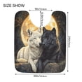 thumbnail image 6 of Wobogo Cozy Two Wolves U-Shaped Toilet Bath Mat Set Super Soft Absorbent Quick Dry Memory Foam Non Slip Bathroom Rugs for Tub Shower and Single Sink, 6 of 9