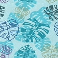 thumbnail image 1 of Ahgly Company Machine Washable Indoor Square Transitional Tron Blue Area Rugs, 7' Square, 1 of 7