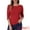 Bright Red, variant on Women's Elbow Sleeves Boat Neck Slim Fit Classic Tee XS Bright Red