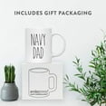 thumbnail image 4 of CTDream Simple Rustic Farmhouse Kitchen Decor 11oz. Ceramic Coffee Tea Mug Gift, Navy Dad, 1-Pack, Includes Gift Box, Minimalist, Birthday Christmas Gift Ideas, 4 of 7