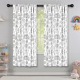 thumbnail image 5 of Blackout Kids Curtains,Fireman and Bucket White Pattern Children's Insulated Curtains Set Of 2,Bedroom Essentials,Toddler Room Decor 42"x63", 5 of 5
