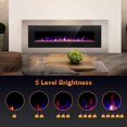 thumbnail image 5 of 30 in. Recessed and Wall Mounted Electric Fireplace in Black,Remote Control,Adjustable Flame Color and Speed, 5 of 8