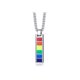 thumbnail image 2 of Pisexur Belleza Maquillaje Joyería Colgante Rectangular Collar de Acero Inoxidable Acero Titanio Accesorios Goteropara mujeres y hombres, 2 of 7