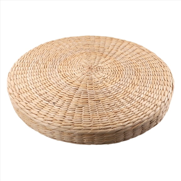 45Cm Yoga Mats Round Pouf Floor Pillow Seat Cushion Straw