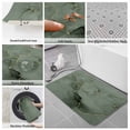 thumbnail image 6 of Sage Green Marble Bath Mat 3 Piece Bathroom Rug Set, Modern Abstract Art Ink Painting Non Slip Bath Rug Contour Mat and Toilet Lid Cover, Absorbent Shower Mats Soft Bath Rugs and Mats Sets, 6 of 8