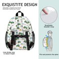 thumbnail image 5 of Tractor and Wheelbarrows White Pattern Backpack for School, Cute School Bag with Adjustable Shoulder Straps and Padded Back, 15"x11.42"x5.5", 5 of 5