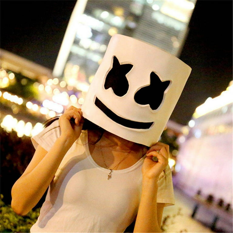 Lykkelig patologisk virksomhed NEW LED Marshmello DJ Mask Helmet Cosplay Costume Halloween Party Props Bar  Mask - Walmart.com