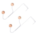 thumbnail image 1 of Ganchos colgantes de 2 piezas, estante de almacenamiento resistente para el hogar, colgador de baño multifuncional, toallero multiusos para ropa Almacenamiento y organización del hogar Blanco Matsuzay HA027613-01, 1 of 6