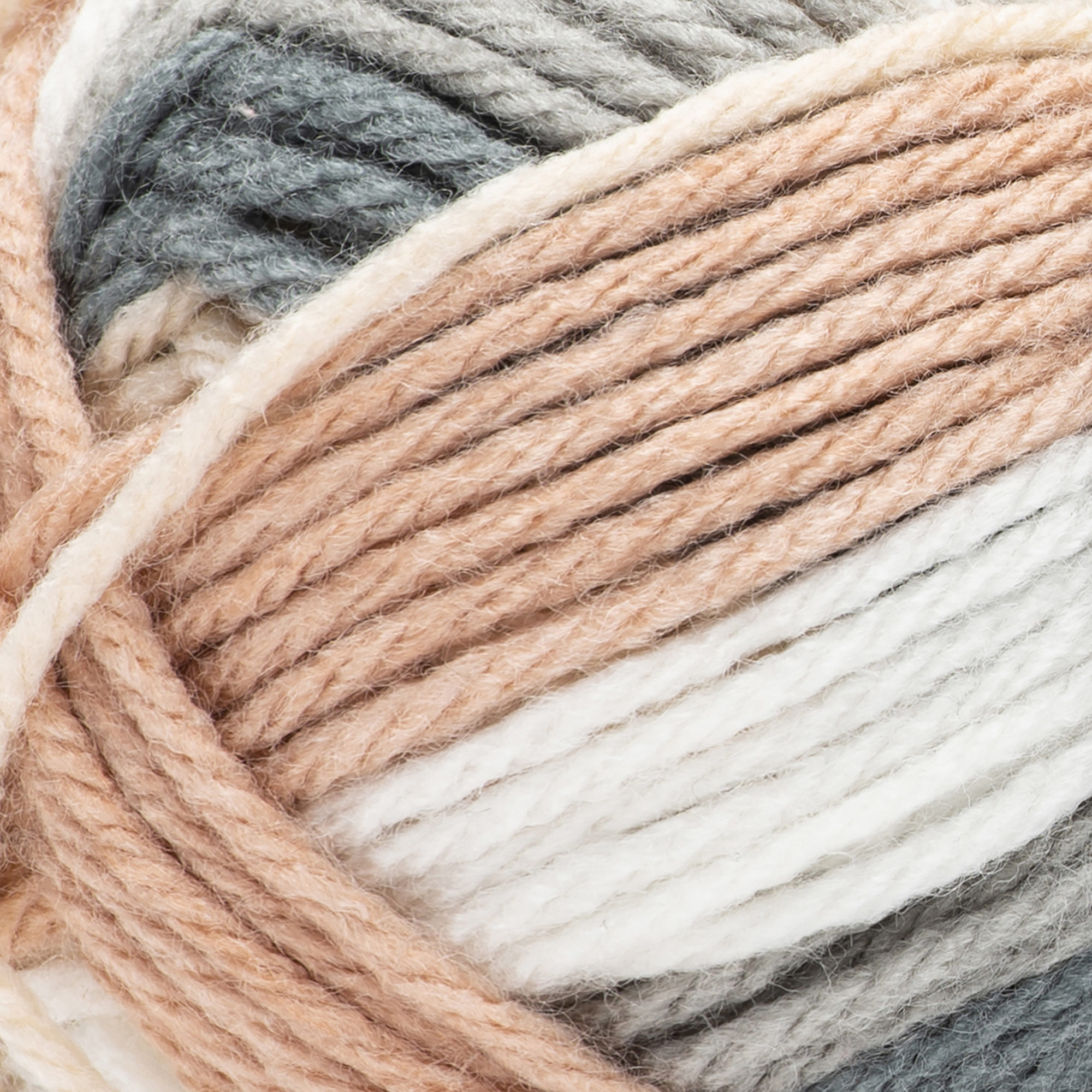 Loops & Threads Biscotti Impeccable Stripes Yarn - Medium Weight Yarn for Knitting, Crochet, Weaving, Arts & Crafts, 18 Pack