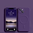 thumbnail image 1 of Magsafing funda de carga inalámbrica para iPhone 13 12 11 Pro Max 14 7 8 Plus X Xs Xr silicona líquida magnética a prueba de golpes Coque Tan Jianjun unisex, 1 of 2