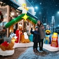 thumbnail image 5 of Toiyjofe 12FT Christmas Inflatable Nativity Scene with LED Lights, Large Christmas Yard Decoration for Outdoor Indoor & Commercial Use, 5 of 10