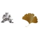 thumbnail image 1 of Figura De Búho Moderna Y Escultura Abstracta De Animal Con Hojas De Ginkgo De Hierro Forjado, Decoración De Mesa Y Pared Para Sala De Estar, Oficina, Armario, Mesita De Noche, Hotel, Comedor., 1 of 8