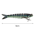 thumbnail image 6 of Pebbuoy 9CM/7g Fish Bait Multi-section Realistic Good Detail Sharp Hook Sinking Wobblers Fishing Lures Jointed Crankbait Swimbait Hard Fishing Tackling Artificial Bait, 6 of 7