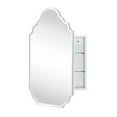 thumbnail image 5 of TEHOME framedless Irregular Medicine Cabinet, 20x30 inches, Recessed/Surface Mount, Storage, 5 of 11