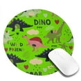 thumbnail image 2 of Disketp Cute Dinosaurs Small Mouse Pad 7.9x7.9 Inches,Washable Round Mousepad For Office Laptop Computer,Non-Slip Rubber Base Mouse Pads For Wireless Mouse, 2 of 9