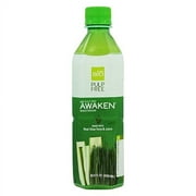 Alo Awaken Aloe Vera Juice Drink, Wheatgrass, 16.9 Fl Oz, 12 Count