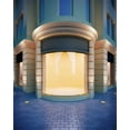 thumbnail image 2 of ABPHOTO Polyester 5x7ft New York City Street Show Backdrop Stage Curtain Shining Lights Shabby Brick Floor Theater Luxurious Palace Photography Background for Kids Adults Portrait Photo Studio Props, 2 of 3