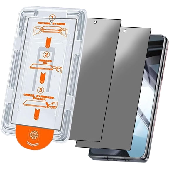 2 Pack for Samsung Galaxy Z Fold 7 Matte Privacy Screen Protector Outer Anti-Spy Tempered Glass Anti Glare Front Film Easy Installation