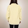 thumbnail image 4 of Sweat Shirts For Womens Women's Solid Color Sweatshirt Womens Oversized Half Zip Pullover Long Sleeve Sweatshirt Quarter Zip Hoodie Sweater Teen Girls Fall Blouse Clothes, 4 of 7
