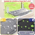 thumbnail image 4 of Reposera para Gato en Ventana Zoratoo Plegable y Sin Cables que Brilla en la Oscuridad, 4 of 7