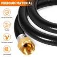 thumbnail image 2 of GasSaf 5FT 2 Stage Propane Regulator with Hose, 90 Degrees RV Propane Regulator for Dual Fuel Generator, RV, Camp Stoves, Gas Gri, 2 of 6