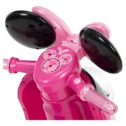 Disney Minnie Mouse 6V Euro Scooter Ride-on Battery-Powered Toy for Girls, Ages 1.5+ Years, by Huffy