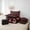 Black Red, variant on Feelyou Bow-tie Cherry Twin Bedding Sets 7pcs, Black Red Bedding Comforter Set