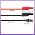thumbnail image 4 of Scienceny Cables de prueba BNC de osciloscopio apilables 4MM conector Banana 15A Cable Flexible Cable antideslizante experimento eléctrico Medidores de medidas dimensionales, 4 of 6