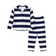 thumbnail image 1 of Balery Navy Blue And White Stripes Conjunto de Pijama con Estampado para Mujer, Conjunto de Dos Piezas con Manga Larga, Ropa de Dormir Suave con Bolsillos, Pijamas Cómodos-Medium, 1 of 7