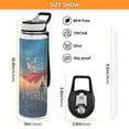 thumbnail image 2 of Motivational Water Bottle 32 oz with Straw, BPA Free Reusable Fitness Sport Bottle Perfect for Travel, School, Outdoors, and Gym Superman, 2 of 6