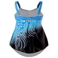 thumbnail image 4 of Women Sleeveless V-Neck Swimwear Plus Size One-Piece Swimsuit Rhinestones Bikini, 4 of 6
