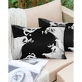 thumbnail image 6 of Halloween Throw Pillow Cover, Terror Ghost Black Rectangle Decorative Pillow Case Protector Soft Cushion Cover Lumbar Pillowcase for Couch Sofa Bedroom Car Chair Decor 20x26 Inch, 6 of 8