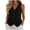 Black, variant on Vest Tops for Women Summer Cotton Linen Sleeveless Dressy Casual Button down V Neck Waistcoat Vests
