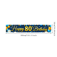 thumbnail image 3 of Blue Backdrop Banner with Golden Happy 80th Birthday Text Balloons and Star Decors Birthday Party Photography Props Birthday Decoration Party Supplies, 3 of 8