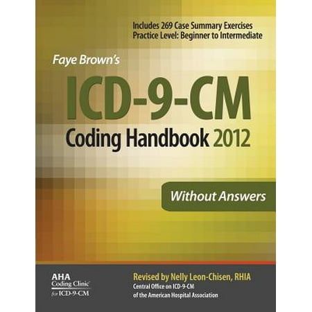 Icd 9 Cm Coding Handbook Without Answers 2012 Revised