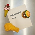 thumbnail image 6 of Wrapables 3D Resin Fridge Magnets, Food Simulation, Succulents, Famous Faces Refrigerator Magnets for Kitchen (Set of 5), Fast Food, 6 of 7