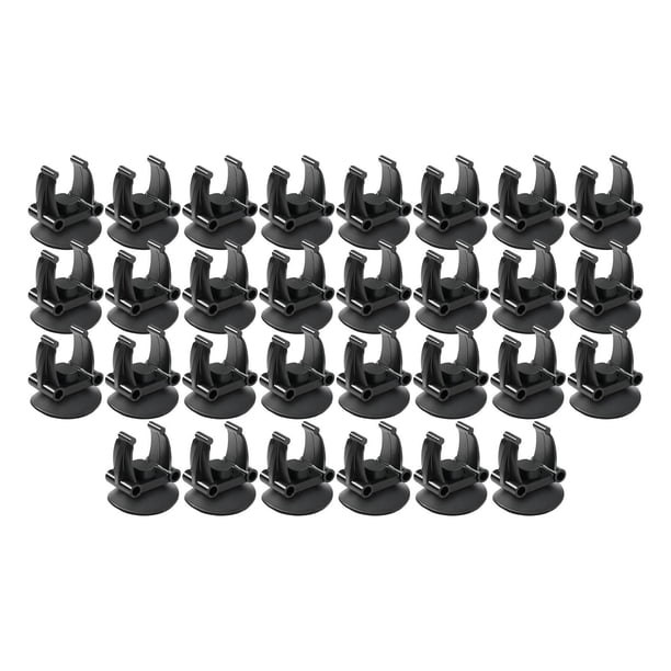 30 piezas de clips de ventosa para acuario, soportes para varillas calefactoras, multiusos y prácticos. 15 a 18 mm