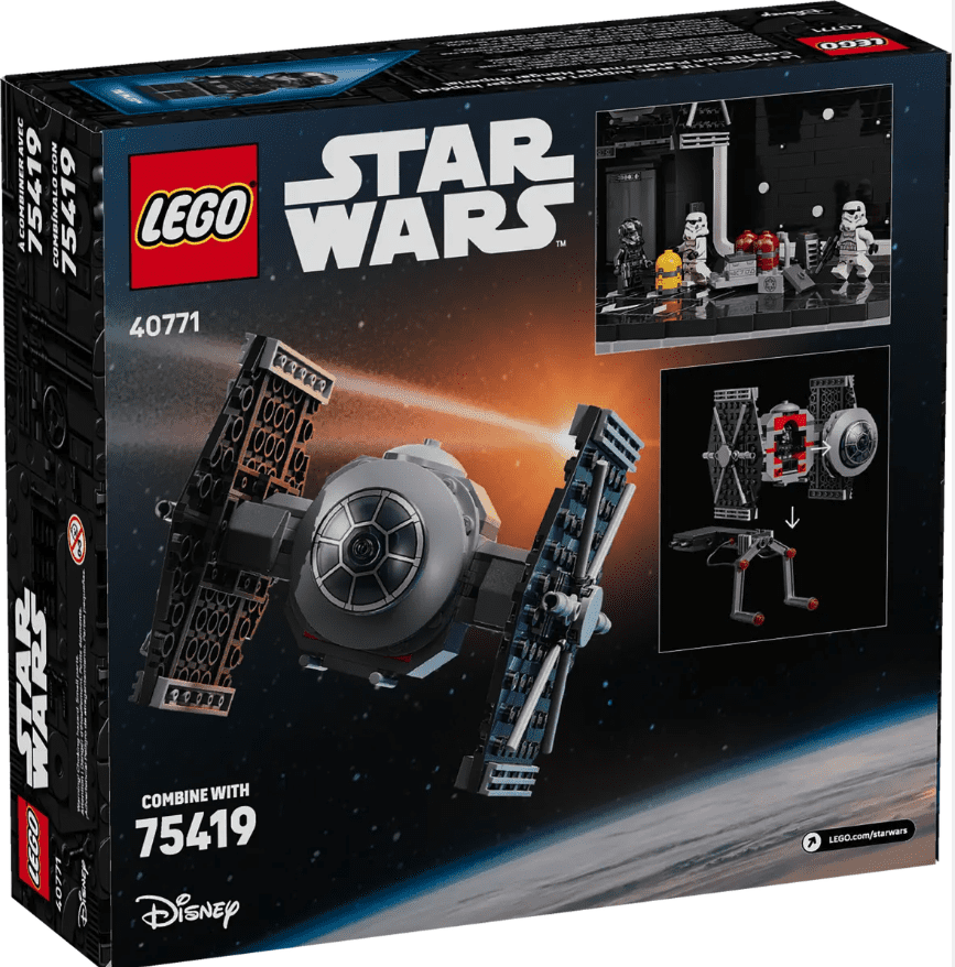 LEGO 40771 Star Wars TIE Fighter with Imperial Hangar Rack