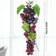 thumbnail image 3 of ZFSBZBS Fake Grapes Artificial Fruits Model Lifelike Home House Kitchen Party Decoration Desk Ornament And Photography Props Can Be Stored For a Long Time Purple2, 3 of 9