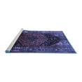 thumbnail image 2 of Ahgly Company Machine Washable Indoor Rectangle Persian Blue Traditional Area Rugs, 7' x 10', 2 of 4